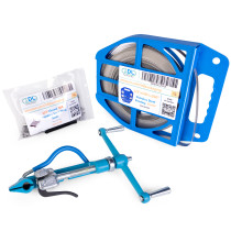 1/2" or 3/4" x 0.03" or 3/4" x 0.02" Stainless Steel 304 Banding Kit + 100 Stainless Steel Wing Seals